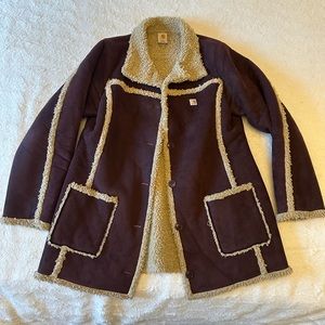 Women’s Carhartt Boulder Parka Burgundy with Shearling lining